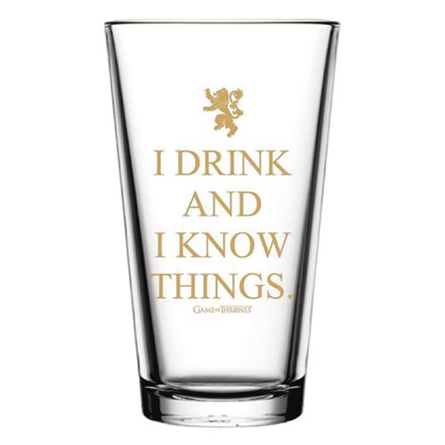 Game of Thrones I Drink And I Know Things Pint Glass 4-Pack